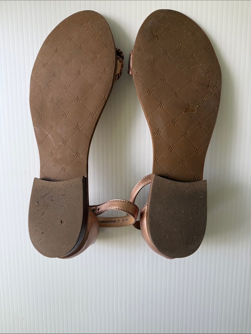 Jack Rogers Rose Gold Embellished Ankle-Strap Sandals - Picture 8 of 8